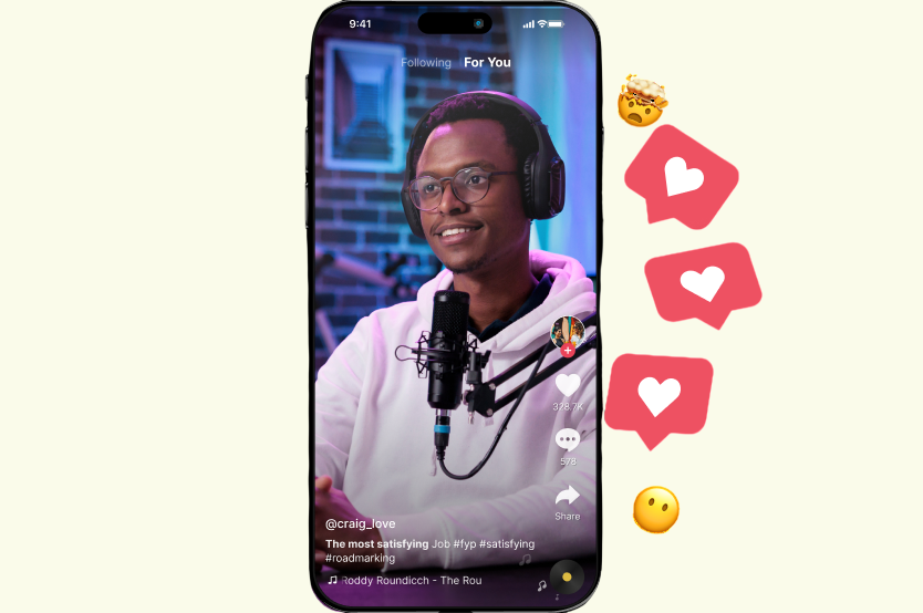 create a short videos on social media