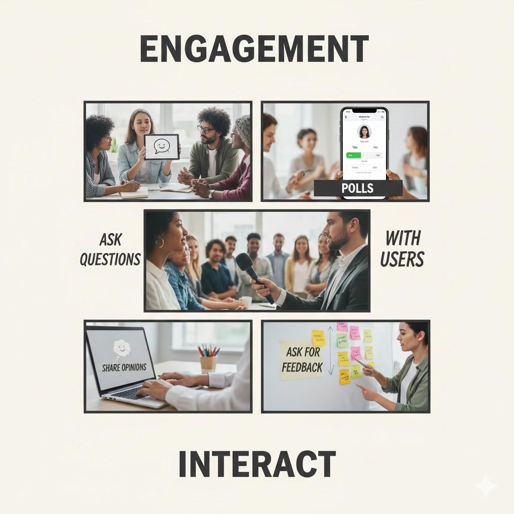 Engage with audience